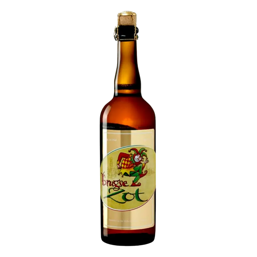 Garrafa de cerveja belga Brugse Zot Blond 750 ml — cerveja artesanal