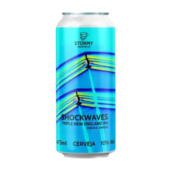CERVEJA STORMY SHOCKWAVES TRIPLE NEW ENGLAND IPA 473ML
