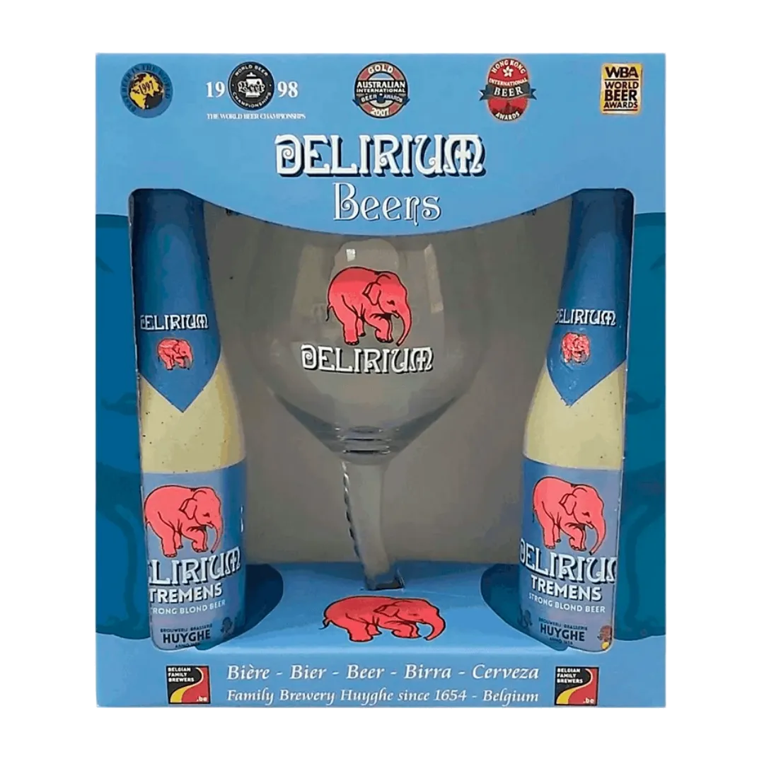 KIT DELIRIUM 2 GARRAFAS 330ML + TAÇA