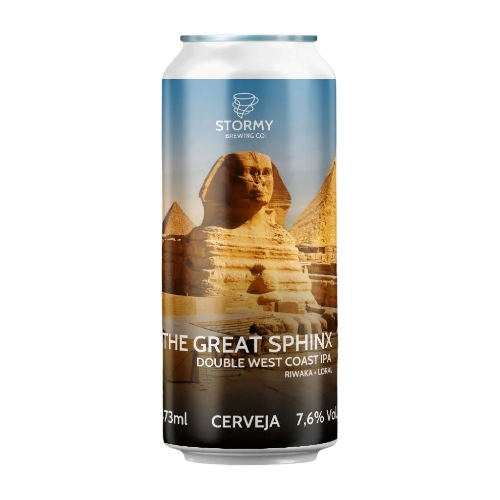 CERVEJA STORMY THE GREAT SPHINX DOUBLE WEST COAST IPA 473 ML