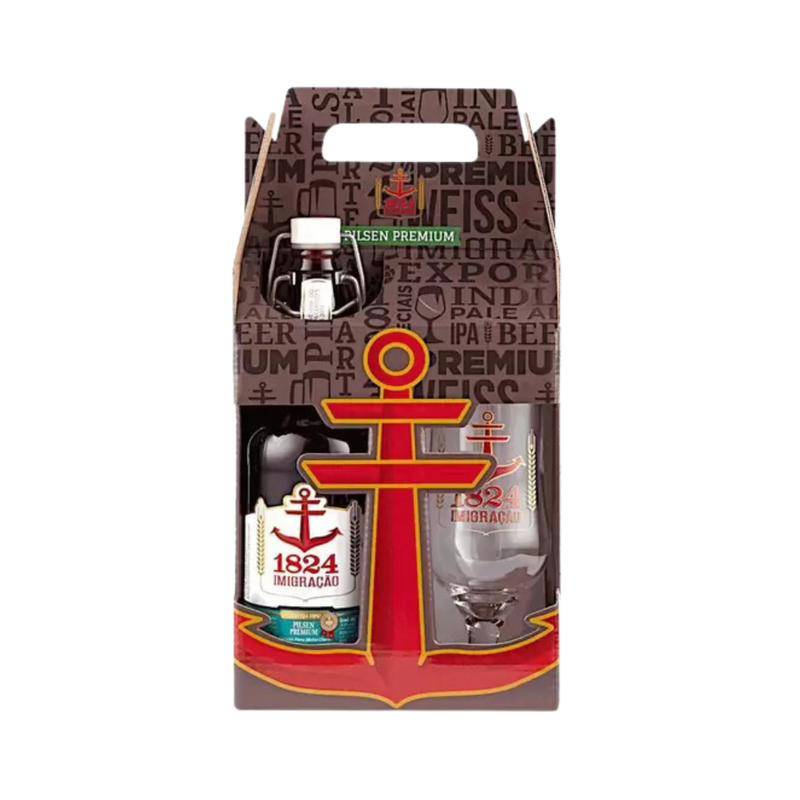 KIT IMIGRACÃO PILSEN PREMIUM 500ML + TAÇA