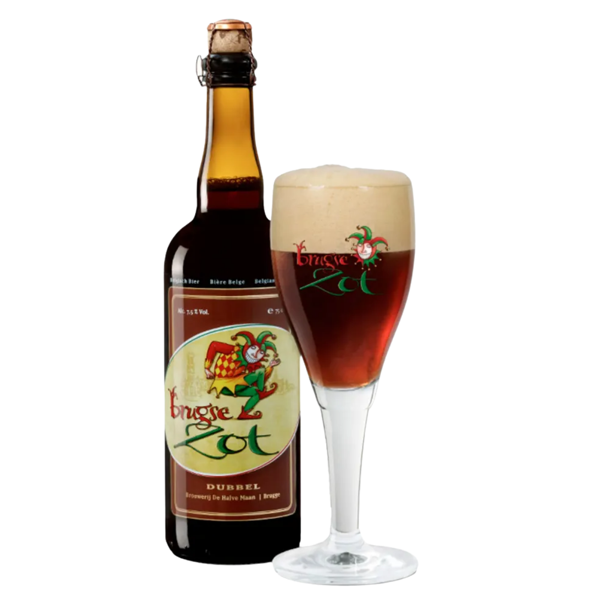 Garrafa de cerveja belga Brugse Zot Dubbel 750 ml (imagem 2)
