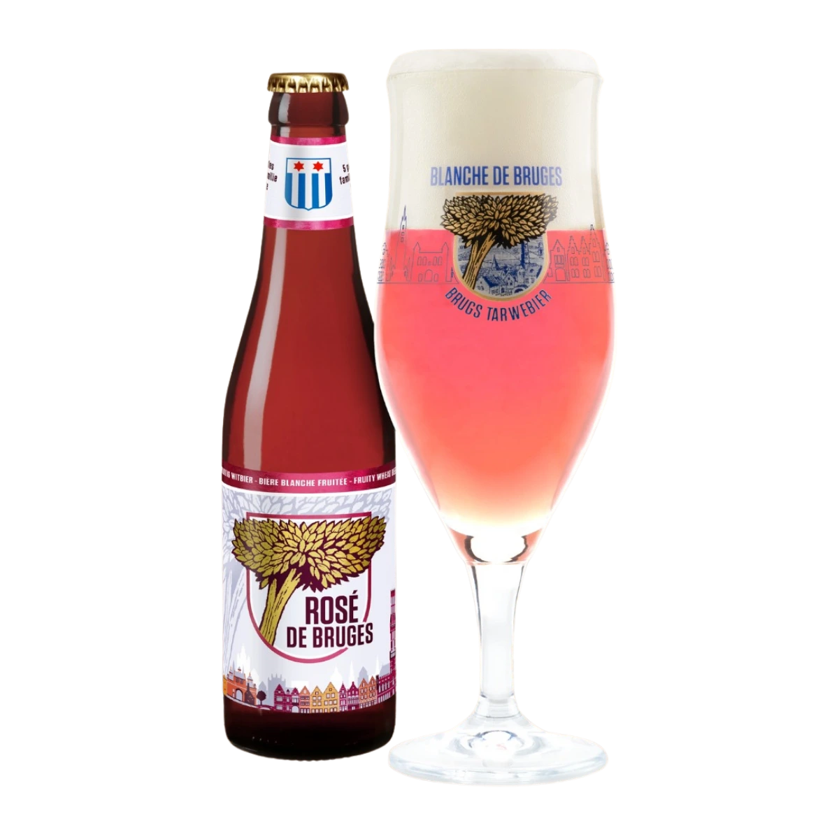 Garrafa de cerveja belga Kriek de Bruges Rosé 330 ml (imagem 2)