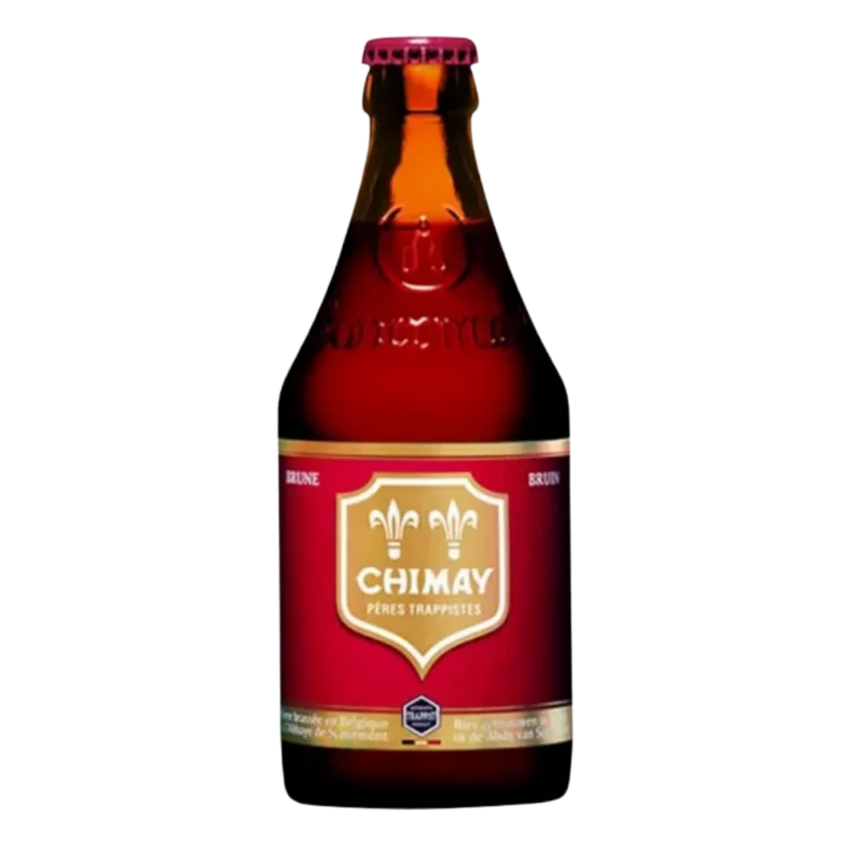 Garrafa de cerveja belga Chimay Red 330 ml