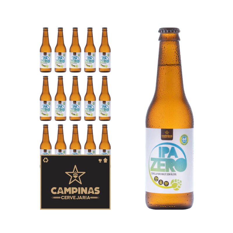 PACK IPA ZERO CERVEJARIA CAMPINAS 15UN X 355ML