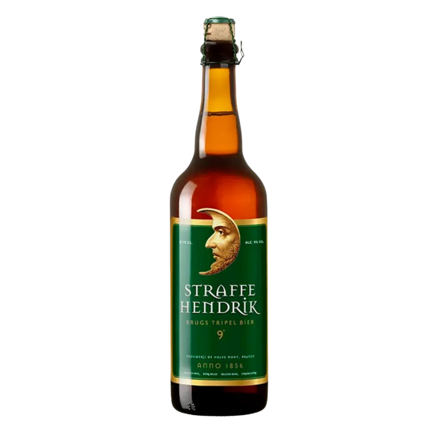 Garrafa de cerveja belga Straffe Hendrik Tripel 750 ml — cerveja artesanal