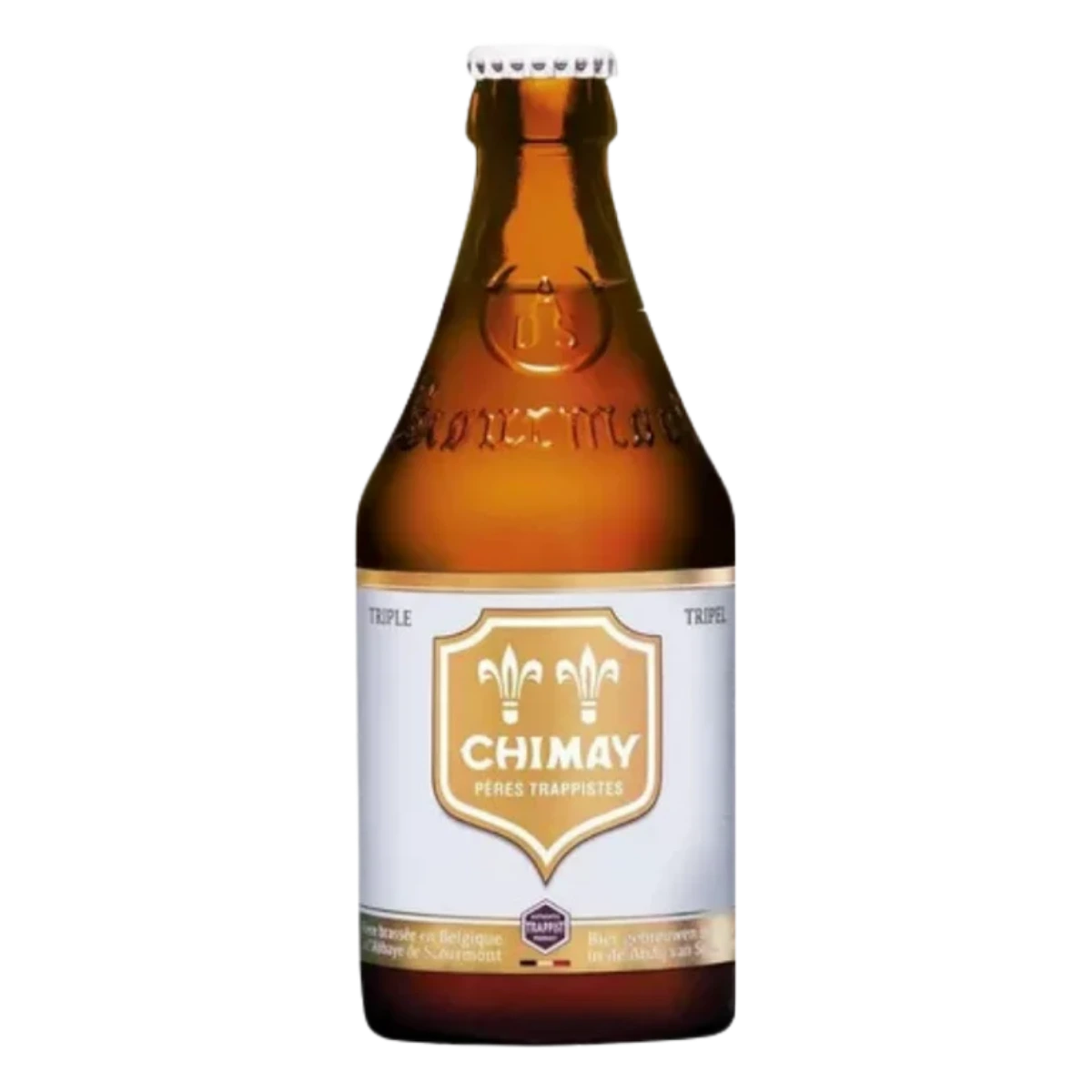 Garrafa de cerveja belga Chimay Tripel White 330 ml
