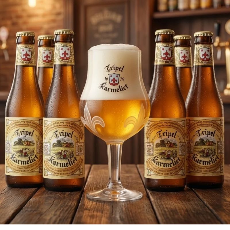 Pack Belga 6 Tripel Karmeliet 330ml Com Taça Karmeliet 200ml